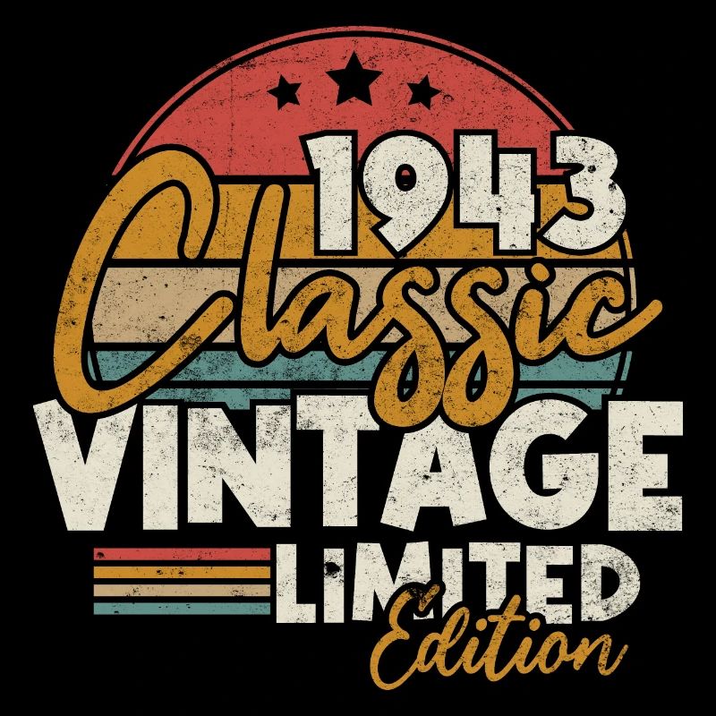 Klassisches Vintage 1943 Retro Geburtstagsgeschenk