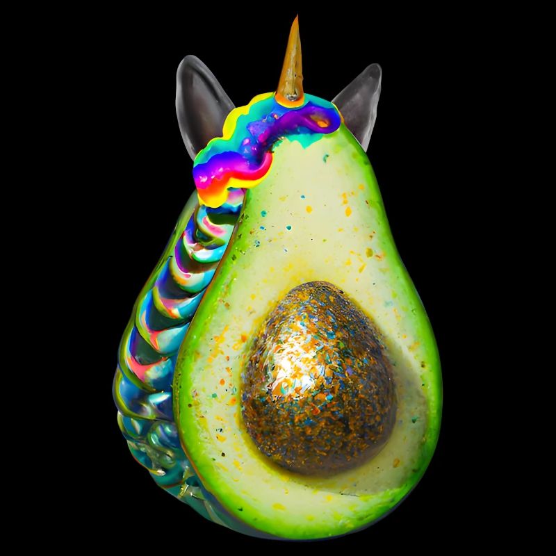 Glückliche Einhorn Avocado
