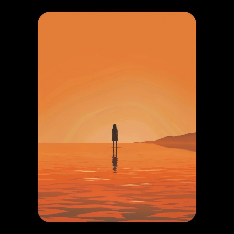 silhouette de coucher de soleil