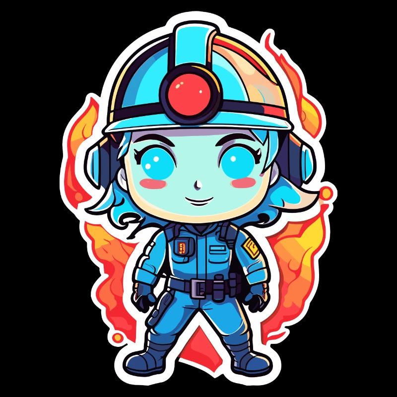 Firefighter Drawing