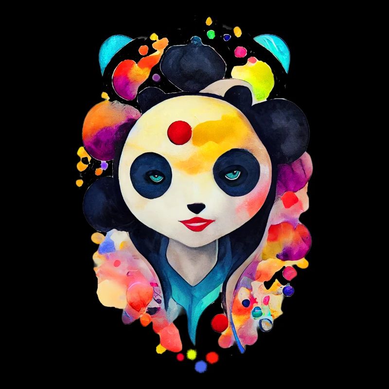 Panda-Frau