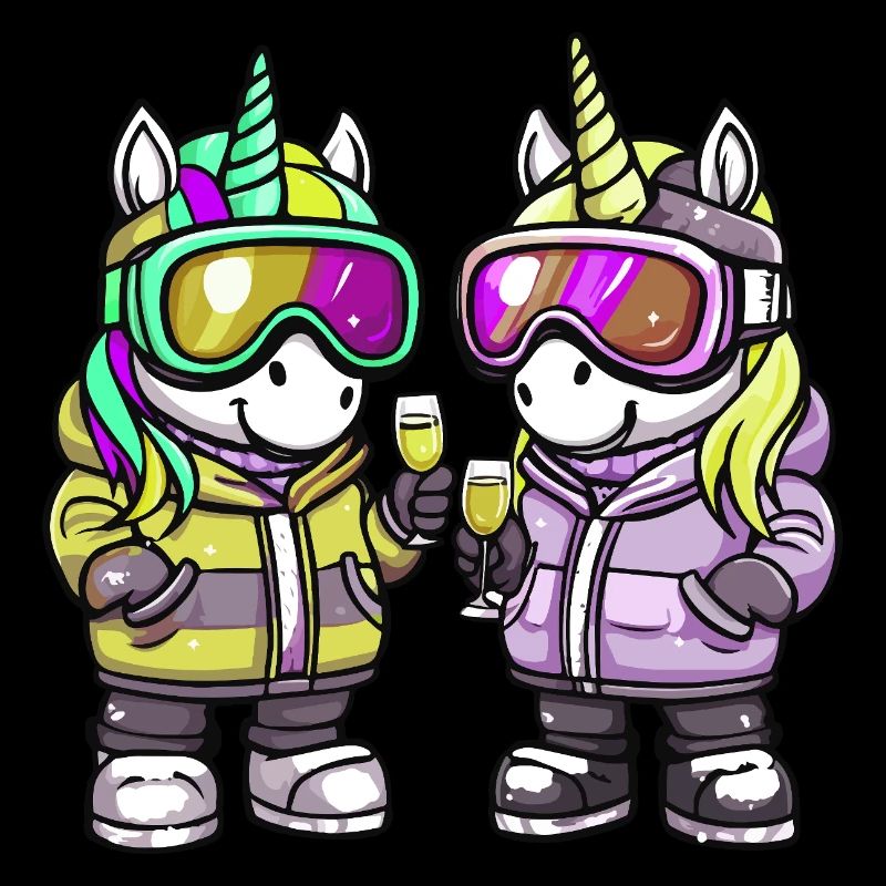 Ski d’équipe Licorne