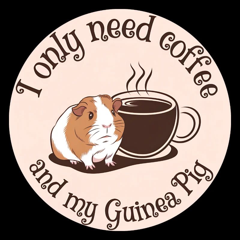 Juste besoin de café et de mon cochon d’Inde