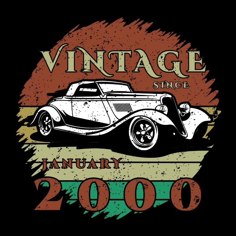 25th Birthday - Classic - Vintage since 01/2000