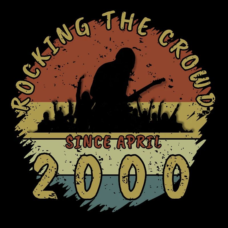 25th Birthday Rocking the crowd GIT 04/2000