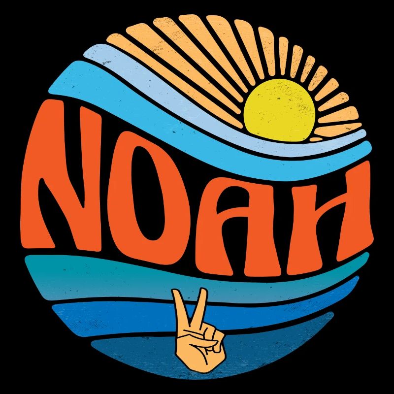 Noah Hemd Vintage Sunset Noah Groovy Tie Dye
