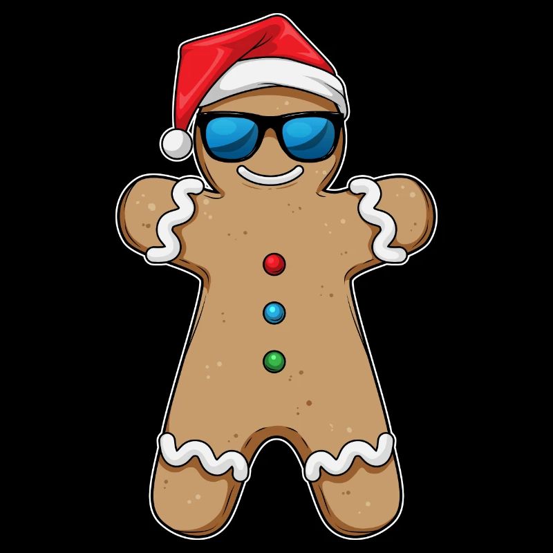 Lebkuchenmann Weihnachten Sonnenbrille