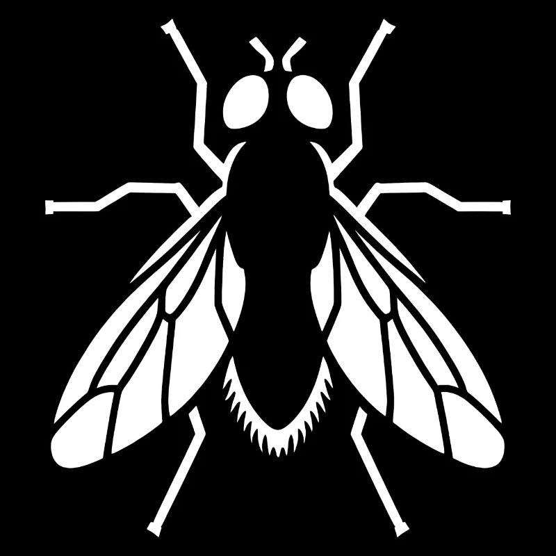 Bow Tie Insect Silhouette Minimalist Simple