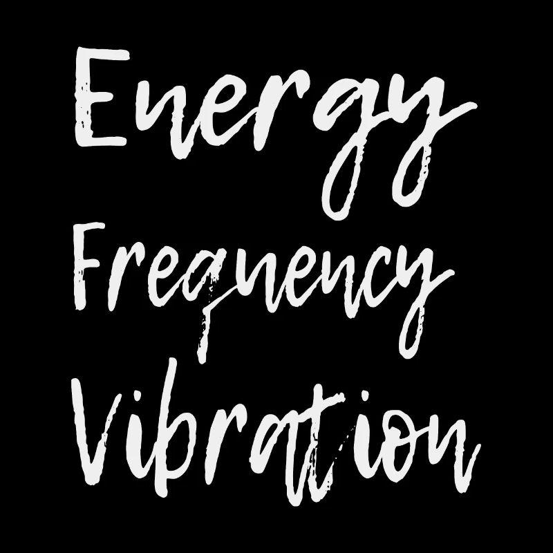 Energy Frequency Vibration Text Art