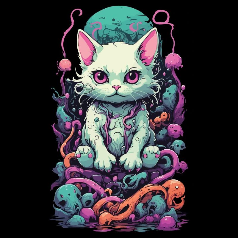 Chat Pastel Goth dans la conception de Look E-Girl