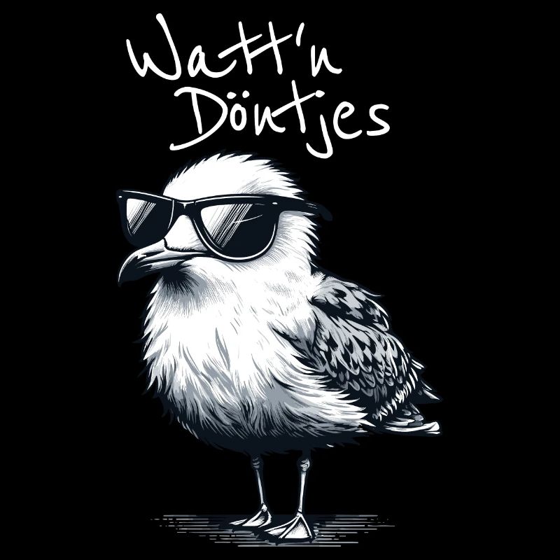 Watt'n Döntjes Coole Möwe Low German Saying