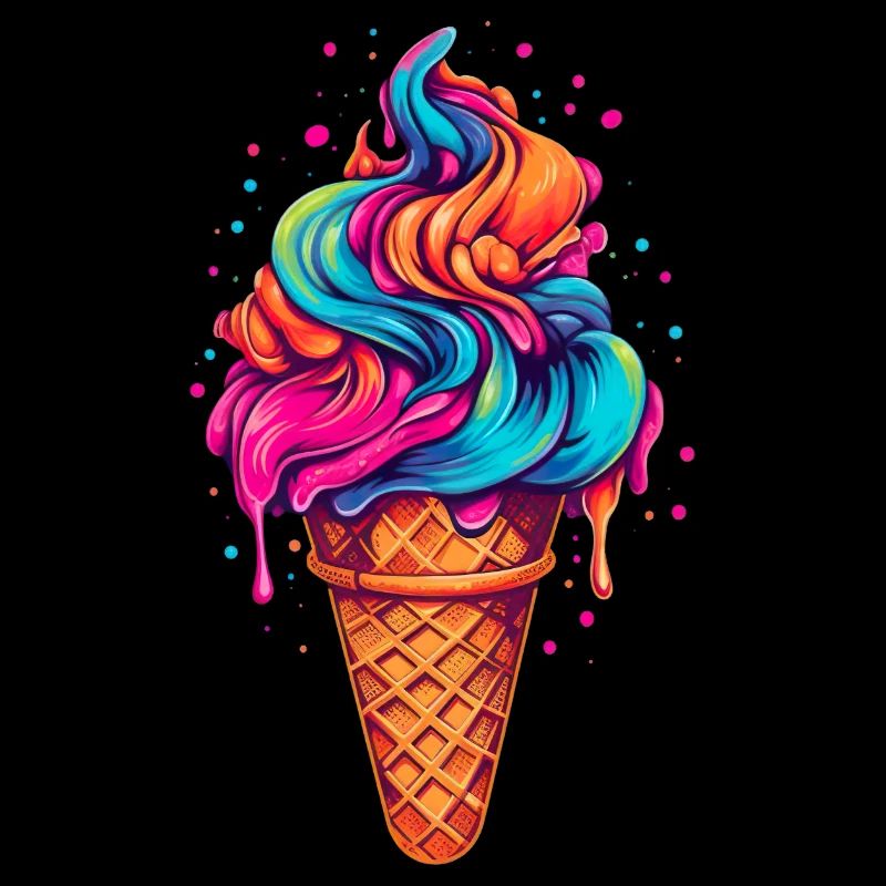 Retro Eiscream Eis Waffeleis für eine Eis