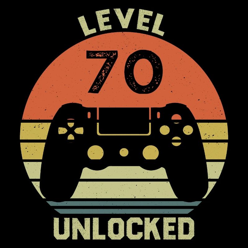 Level 70 Unlocked 70 Years Anniversary Gift