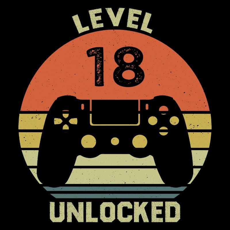 Level 18 Unlocked 18 Years Anniversary Gift