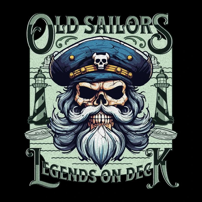 Sailor Skull Skull Captain Ahoy Ship