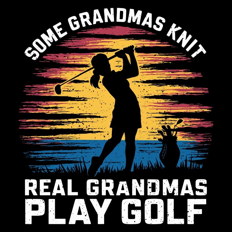 Echte Omas spielen Golf