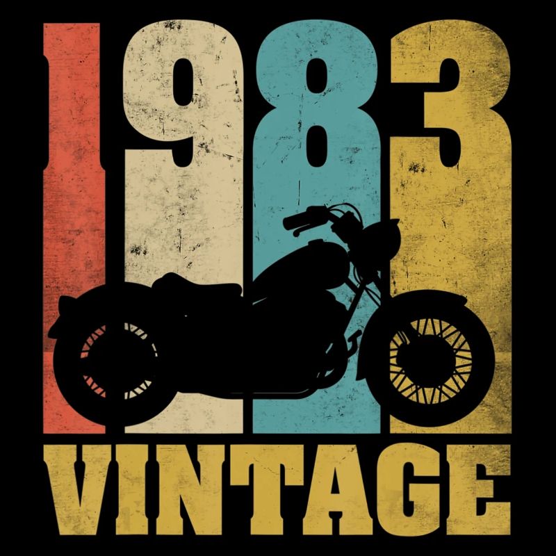 1983 Born birthday biker motorcycle gift