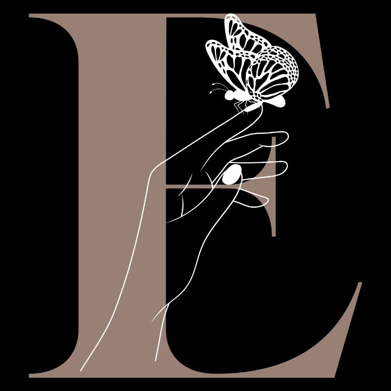 Letter E Magic Butterfly