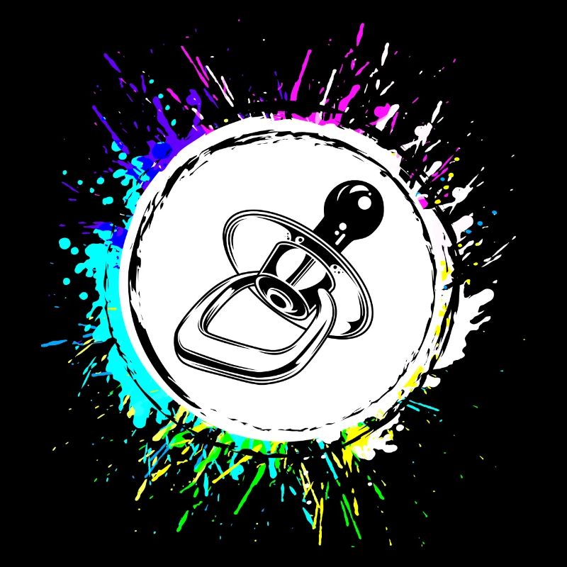 Schnuller Icon Symbol Bunt