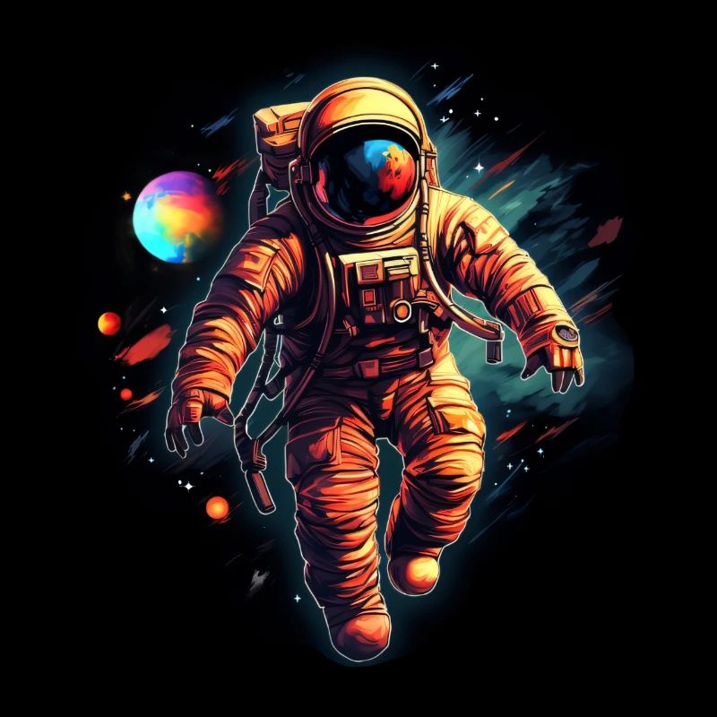Astronaut on spacewalk