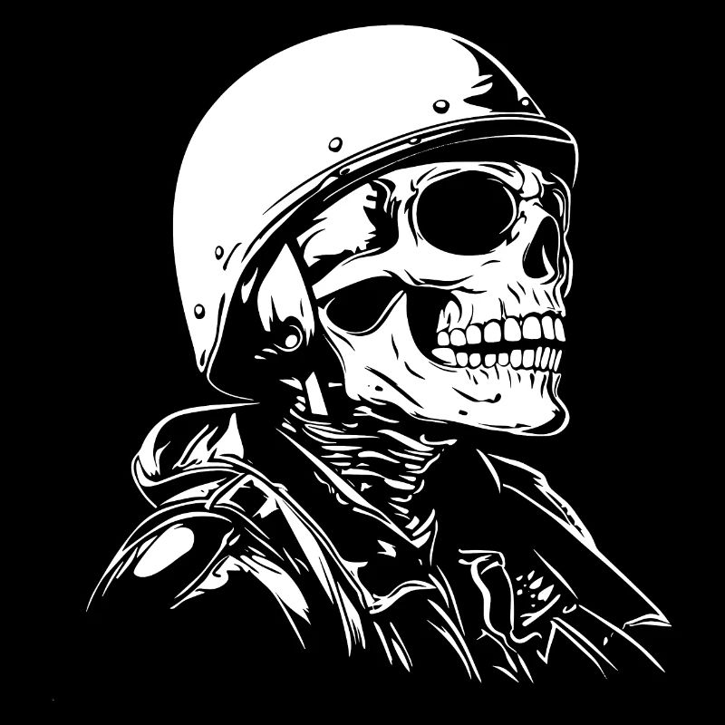 Biker Totenkopf Motorrad Geschenk