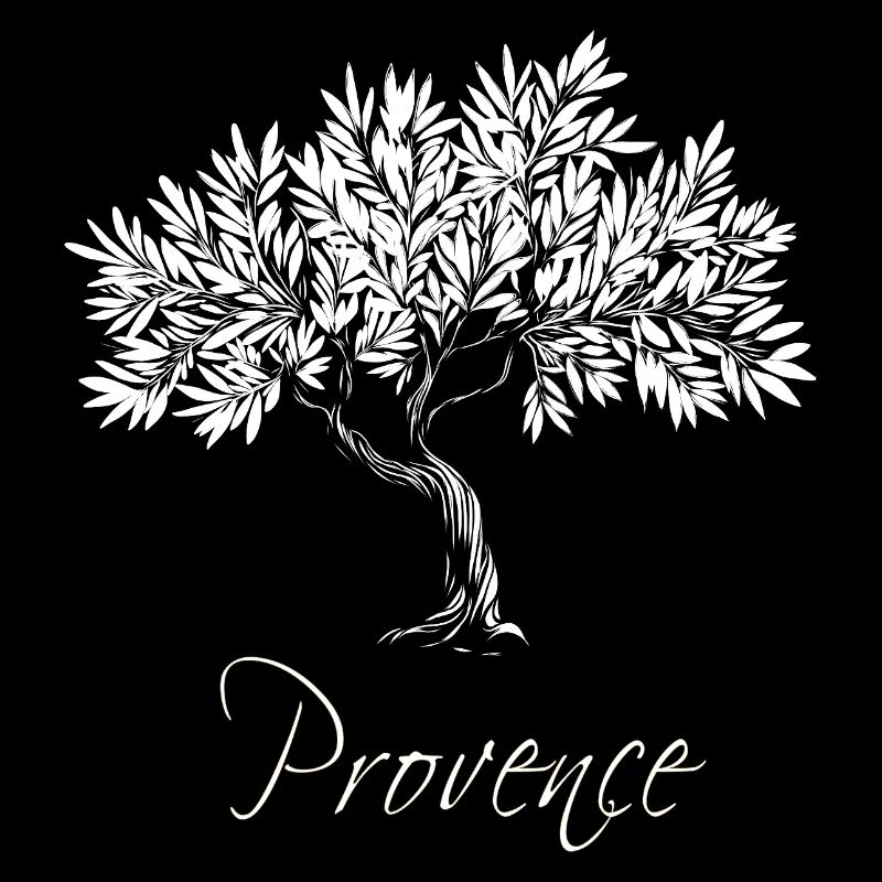 Provence white Mediterranean olive tree, chic