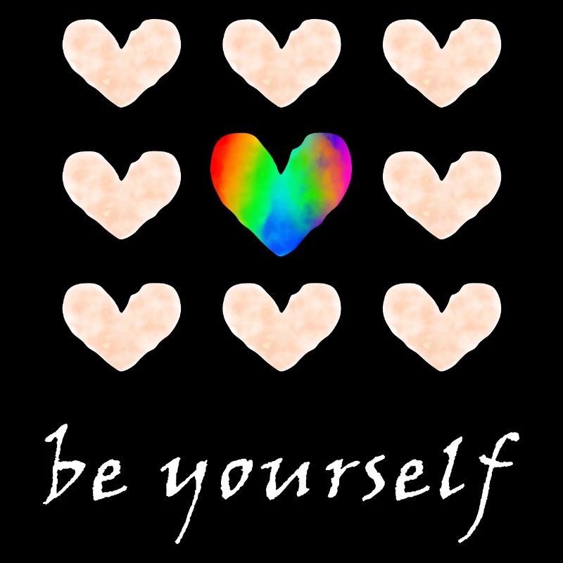 be yourself - Rainbow colors