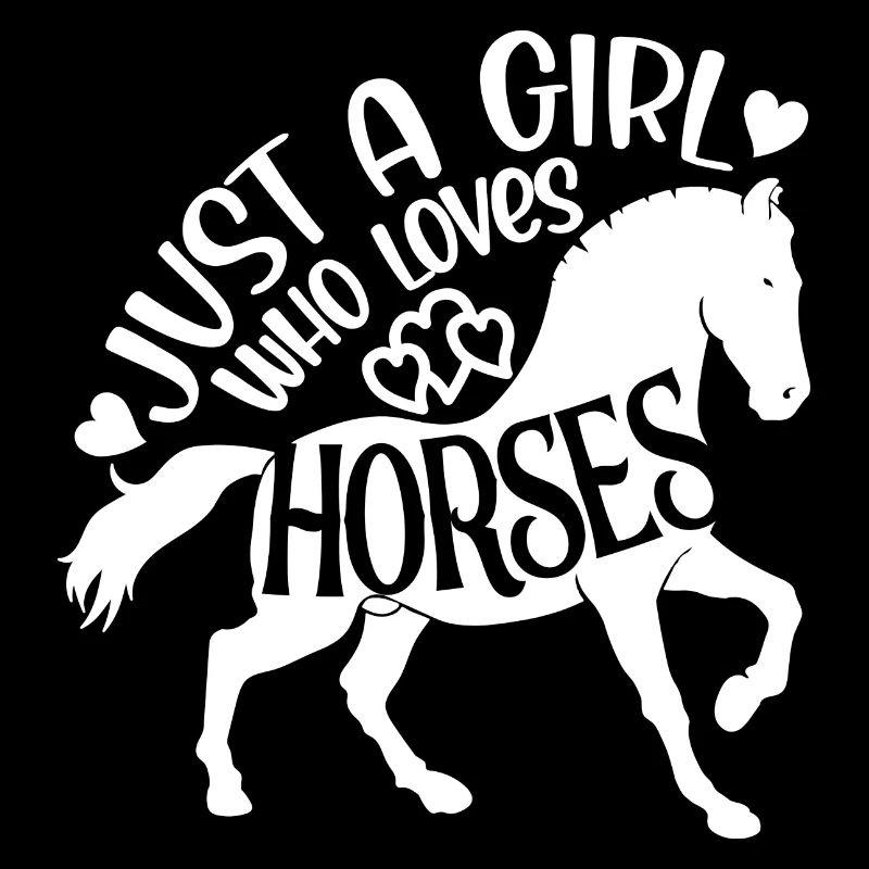 Nur ein Mädchen, das Pferde liebt, Reiten