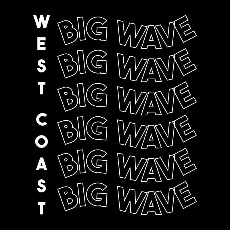 Blanc Big Wave de la côte ouest