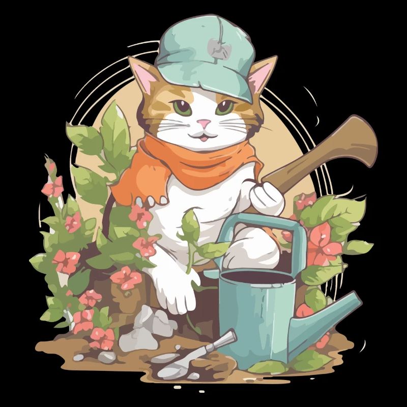 Kido the gardener cat