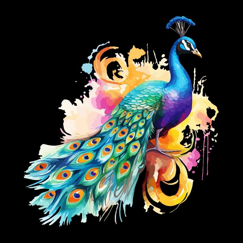 Peacock Flowers Peacock Feather Exotic Colorful Colorful