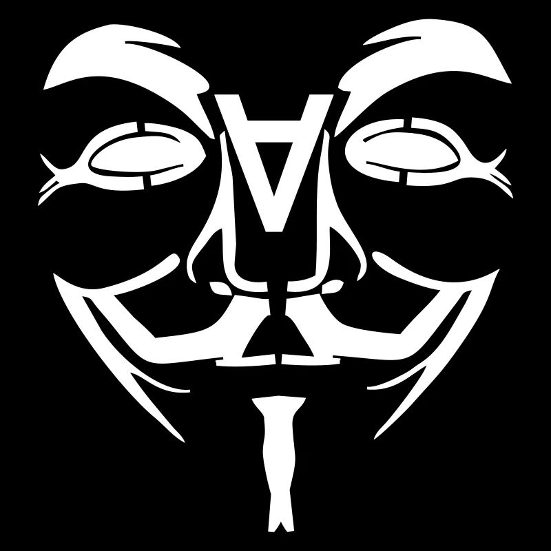 Visage de conception anonyme avec un