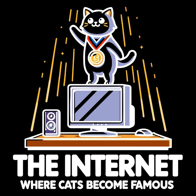Das Internet, in dem Katzen berühmt werden
