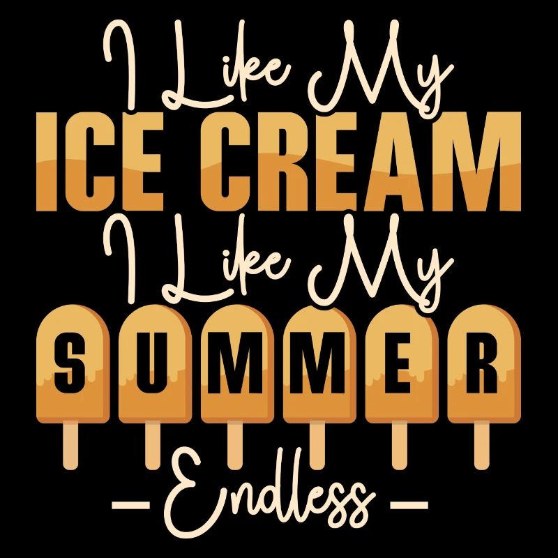 J’aime ma boule de cornet de crème glacée d’été