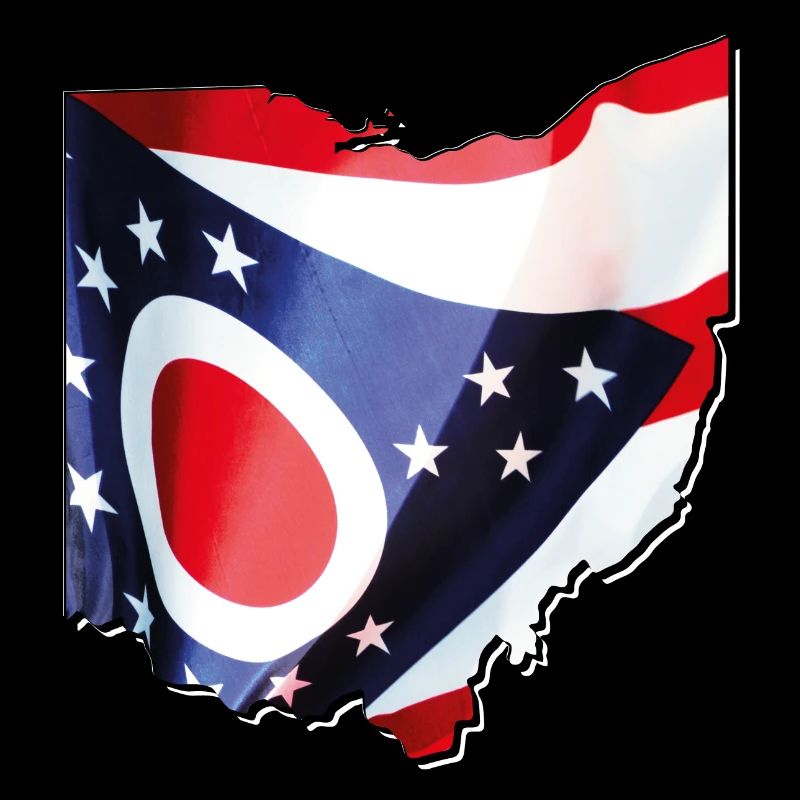 Ohio (USA) | echte Flagge | Flag Map