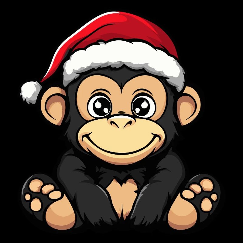 Singe Noël Mignon