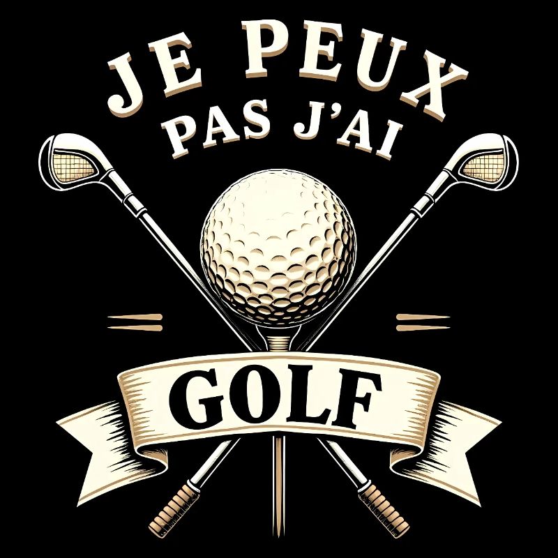 Je peux pas, j'ai golf - Design drôle