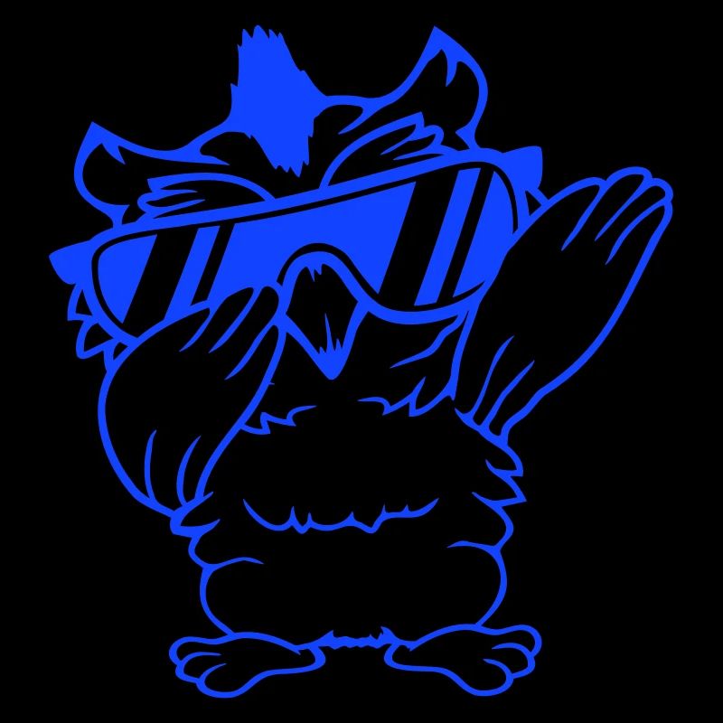 hibou dabbing dab danse pose geste lunettes de soleil mignon
