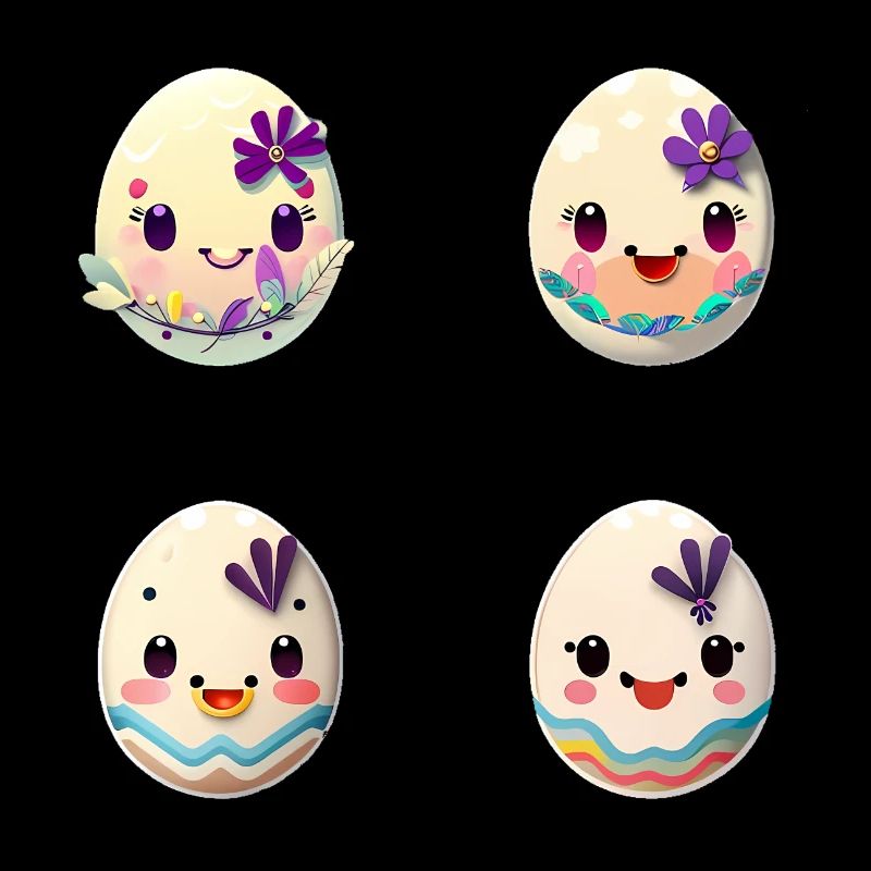 bemalte Eier zu Ostern