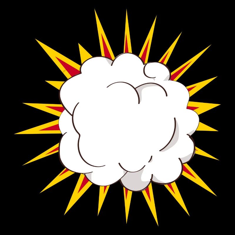 Cartoon Explosion cloud