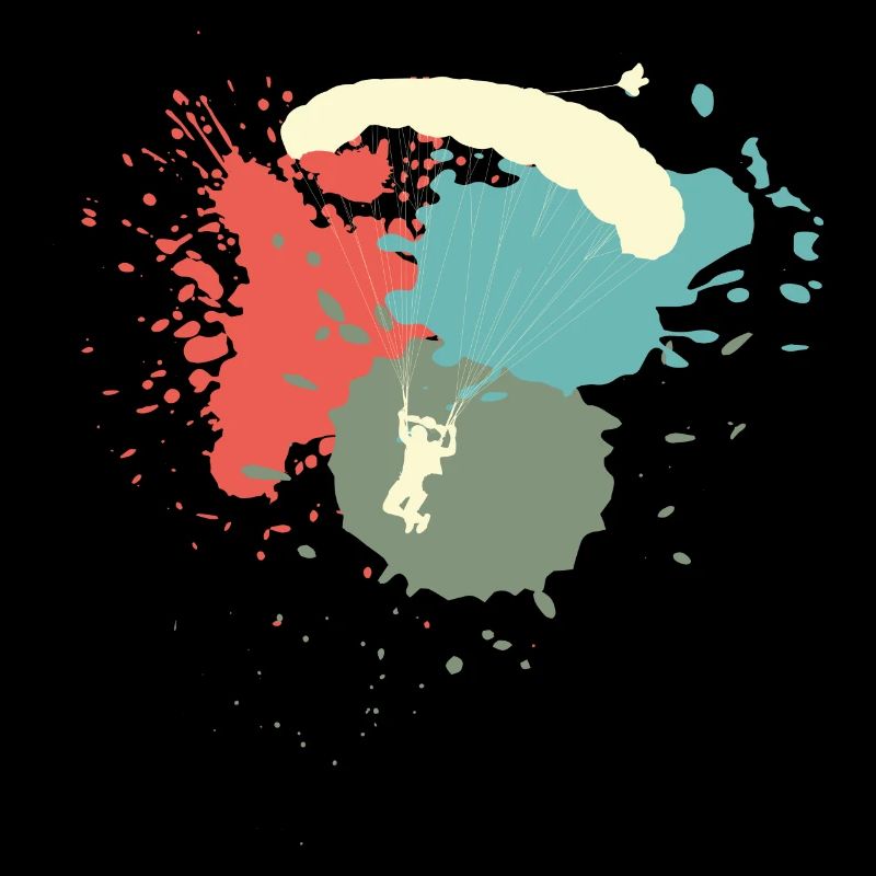 Fallschirm Retro Geschenkidee