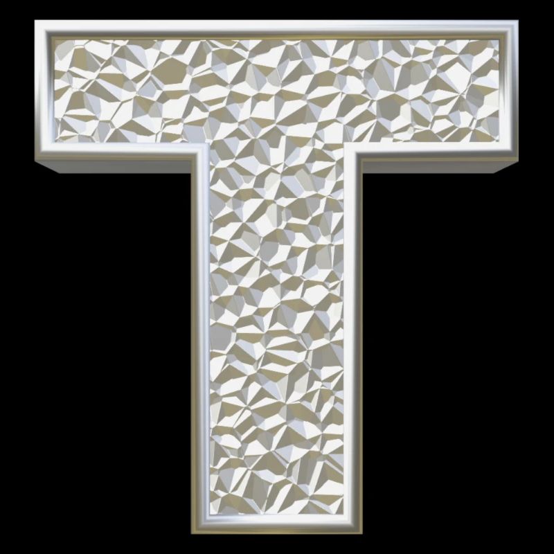 T, letter, initial, monogram,