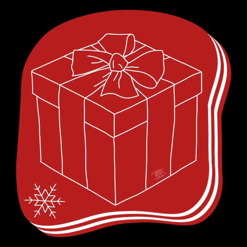 "Geschenk", Boho Line Art Design, Serie „Xmas“