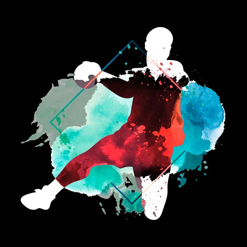Handball Handball Player Handball Player Splash Bunt