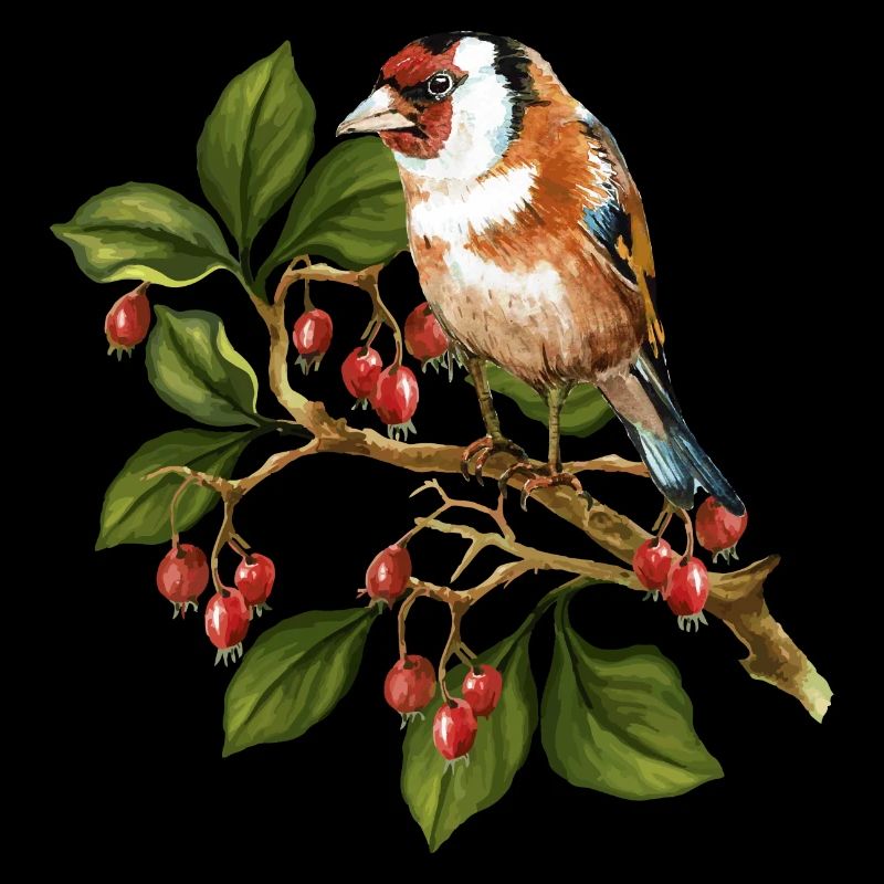 Bunter Vogel