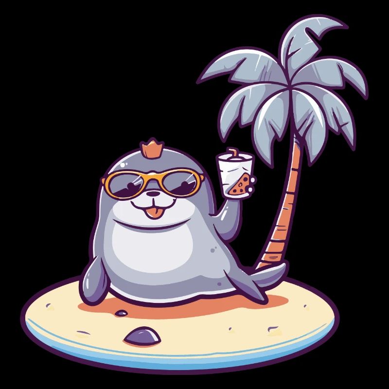 Vacances d’été à la plage de phoque