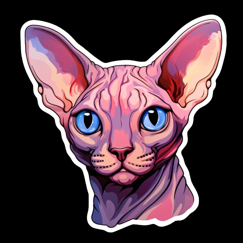 Tête de chat Sphynx