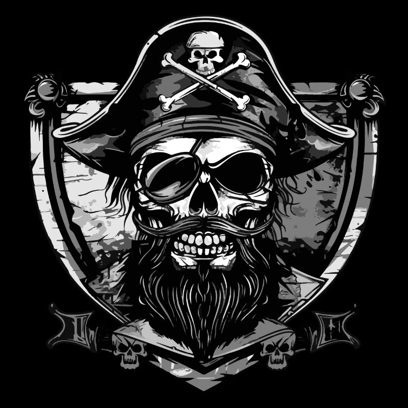 Pirate Skull Crest