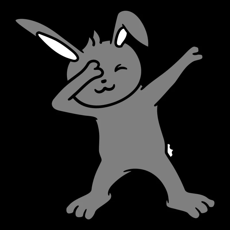 Bunny Dabbing Dab Danse Pose Danse Fête Célébrer