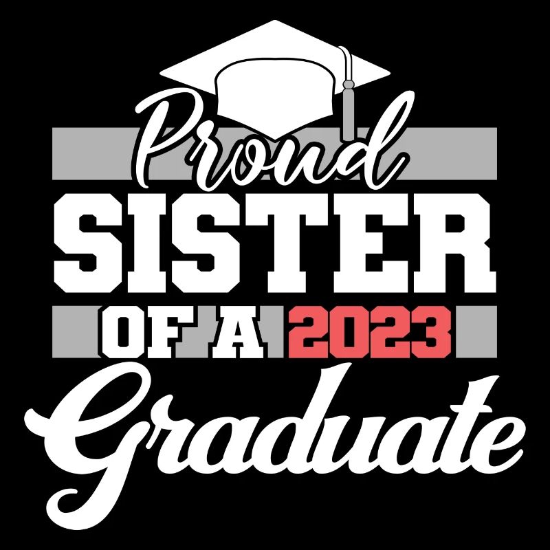 Stolze Schwester eines Abschlussgeschenks 2023